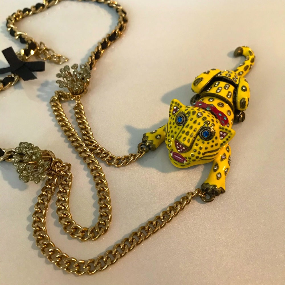 Betsey Johnson Jaguar Necklace.